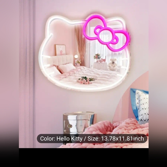 Hello Kitty Other - Hello Kitty Neon Wall Mirror
